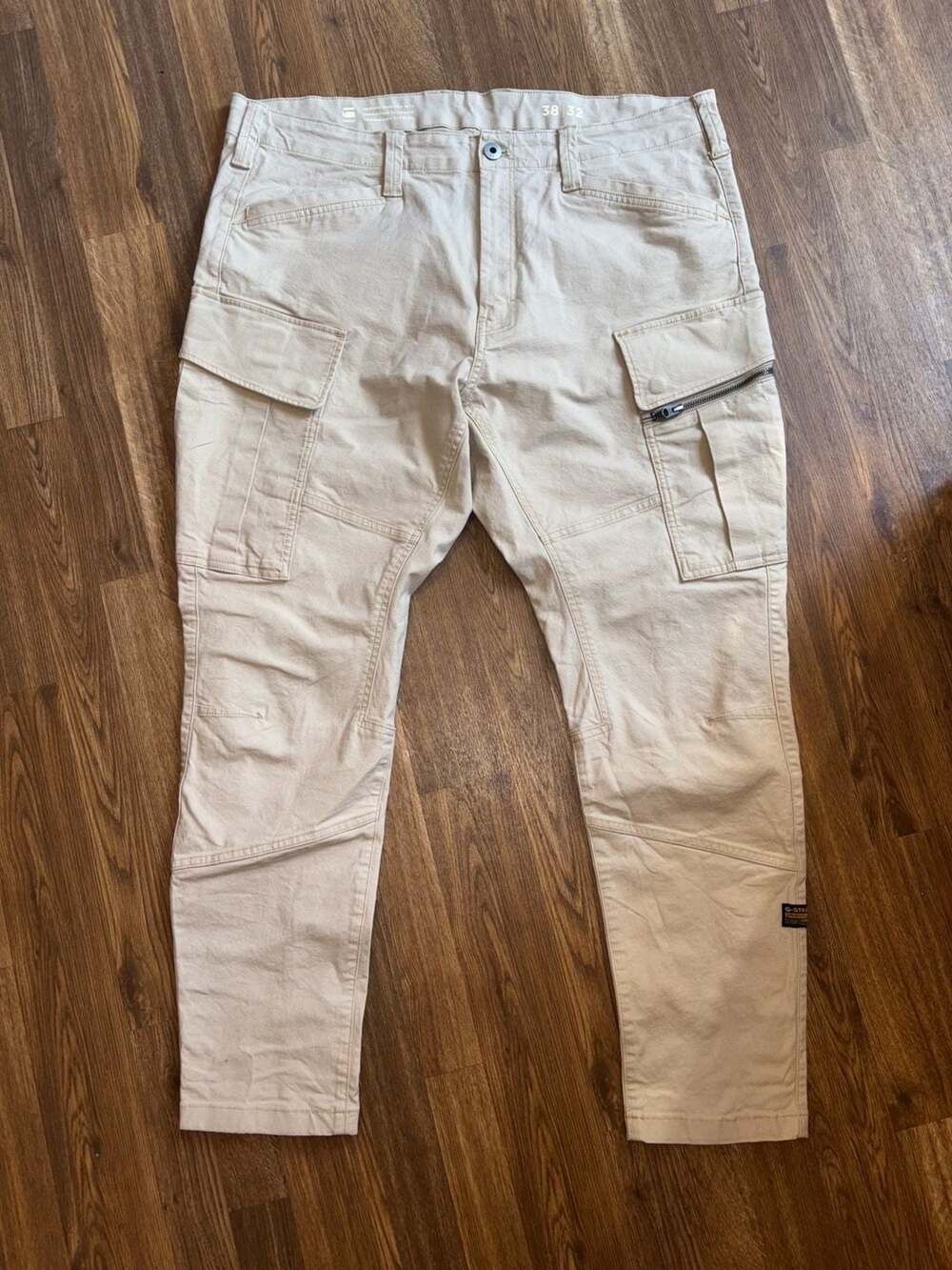 G-Star Raw Zip Pkt 3D Cargo utility 2.0 Beige Pants 38/32